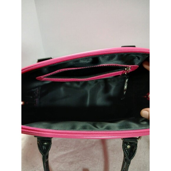 DISNEY x LOUNGEFLY Pink Minnie‎ Loves Mickey Large Dome Satchel Bowling Bag